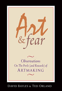 typographic book cover of 'Art & Fear'